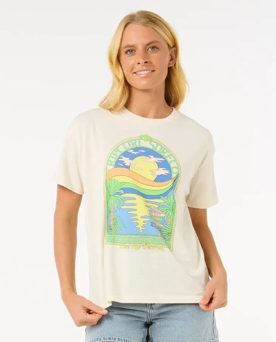 Rip Curl Sun & Sea Relaxed Tee Bone