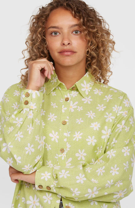 O'Neill Beach Vintage Long Shirt Green Daisyline