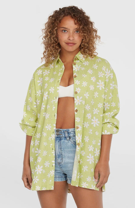 O'Neill Beach Vintage Long Shirt Green Daisyline