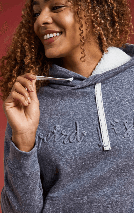 Weird Fish Bodhi Recycled Organic Snow Marl Hoodie Navy - Boardworx