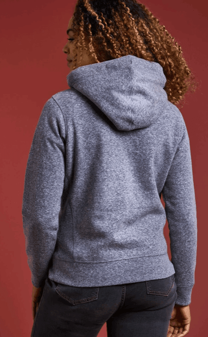 Weird Fish Bodhi Recycled Organic Snow Marl Hoodie Navy - Boardworx