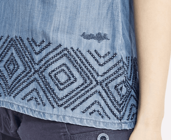 Weird Fish Sloane Tencel Vest Denim - Boardworx