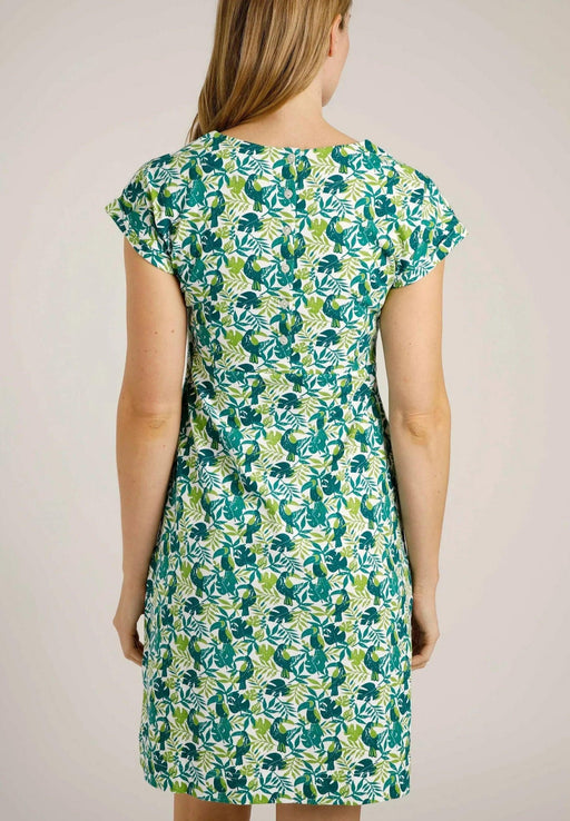 Weird Fish Tallahassee Organic Jersey Dress Kiwi - Boardworx