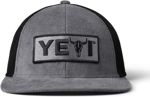 YETI Steer 6 Panel Flat Brim Hat Grey - Boardworx