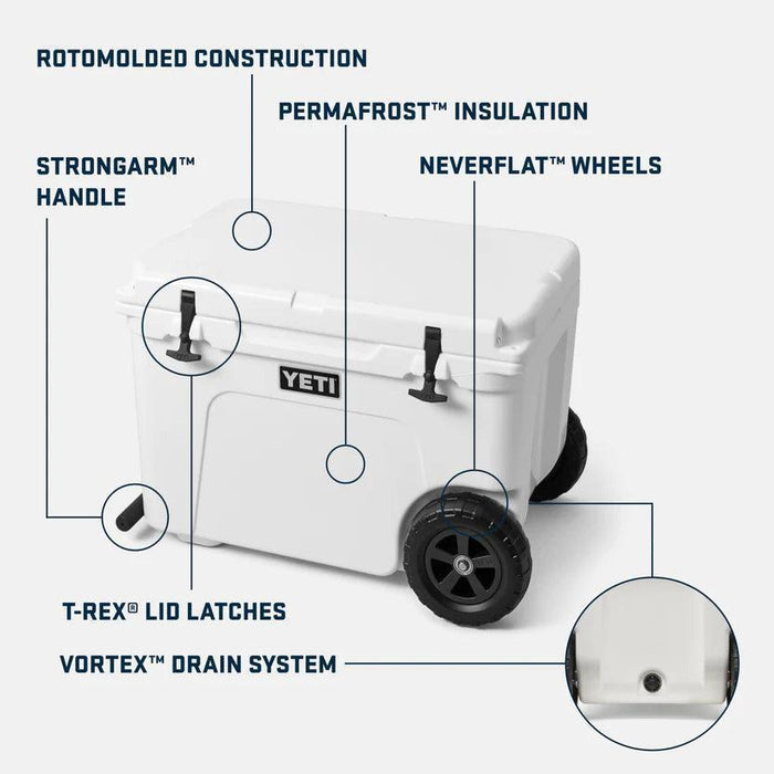 Yeti Tundra Haul Wheeled Cool Box Rescue Red - Boardworx