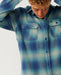 Rip Curl Count Flannel Shirt in Light Navy – product view 6