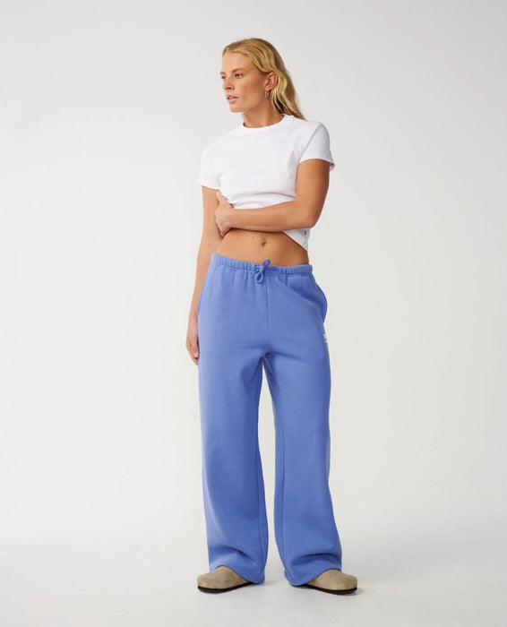 Rip Curl Surf Puff Wide Leg Trackpant Mid Blue