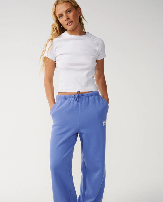 Rip Curl Surf Puff Wide Leg Trackpant Mid Blue