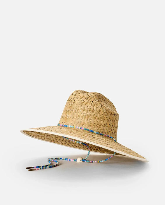 Ripcurl Mixed Surf Straw Sun Hat – Natural/Blue Womens