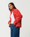 Rip Curl Every Day Zip Through Polar Fleece in red, three-quarter front view