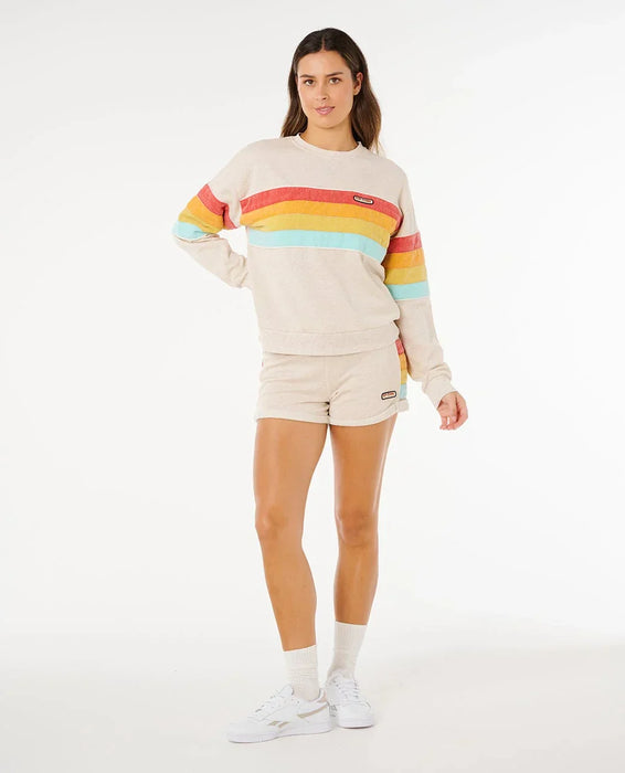 Rip Curl Surf Revival Relaxed Crew Oatmeal