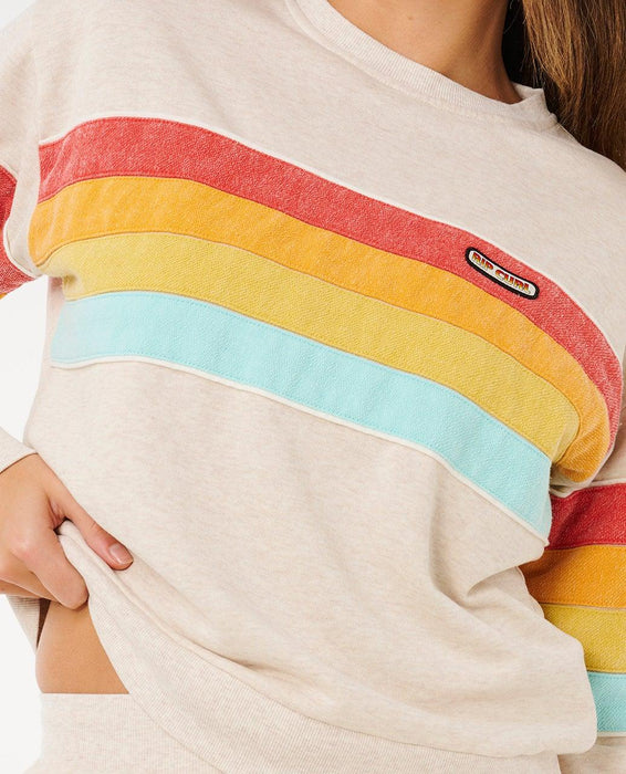 Rip Curl Surf Revival Relaxed Crew Oatmeal