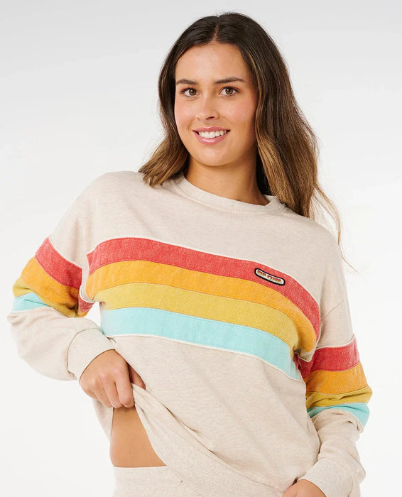 Rip Curl Surf Revival Relaxed Crew Oatmeal