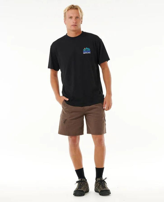 Rip Curl Vaporcool Search Trek Mens Tee Black