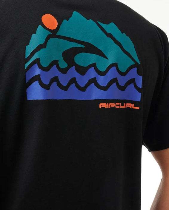 Rip Curl Vaporcool Search Trek Mens Tee Black