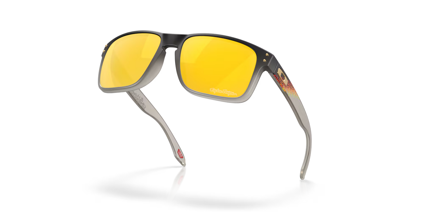 Oakley Holbrook™ Troy Lee Designs Series Black Fade with Prizm 24k Polarized lenses