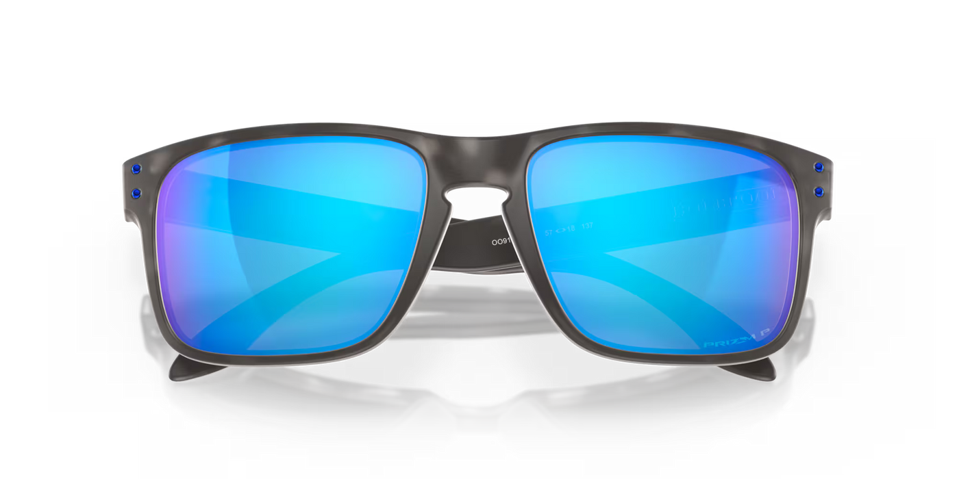 Oakley Holbrook Matte Black Tortoise with Prizm Sapphire Iridium Polarized lenses