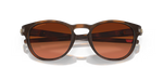 Oakley Latch sunglasses front close-up with Prizm Brown Gradient lenses