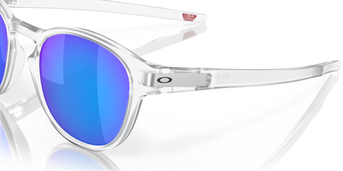 Oakley Latch Matte Clear Prizm Sapphire Polarized lenses