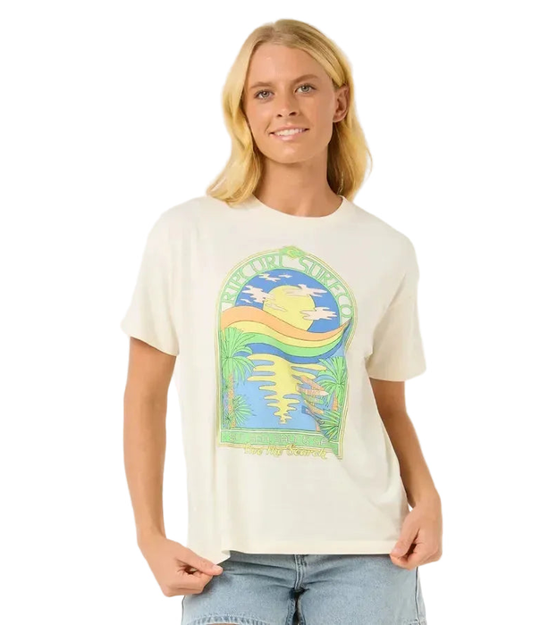 Rip Curl Sun & Sea Relaxed Tee Bone