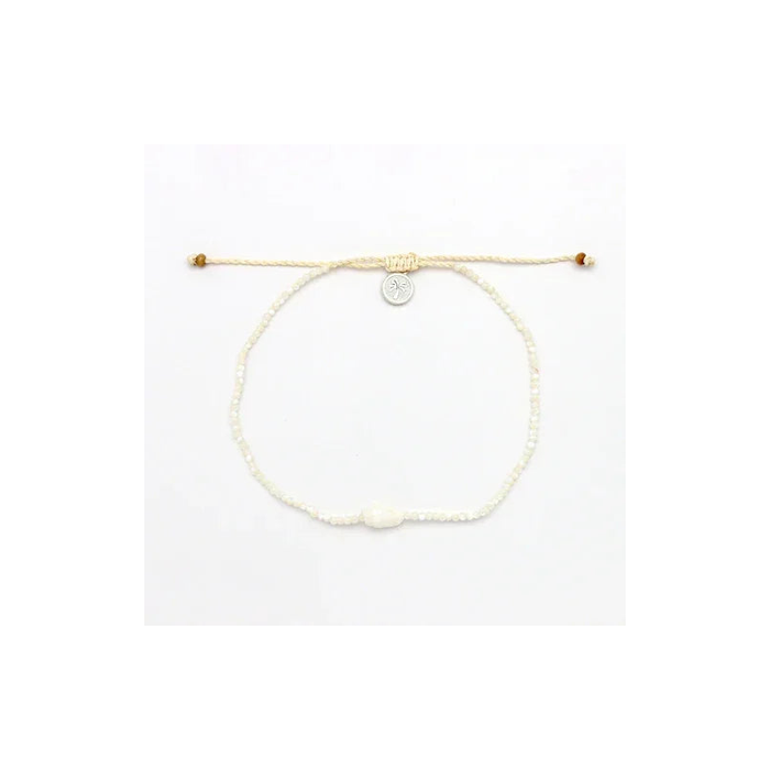 Pineapple Island Giada Melati Shell Beaded Anklet