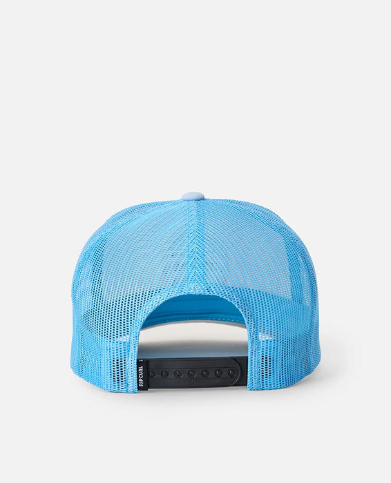 Rip Curl Routine Curve Trucker Cap Bone Blue