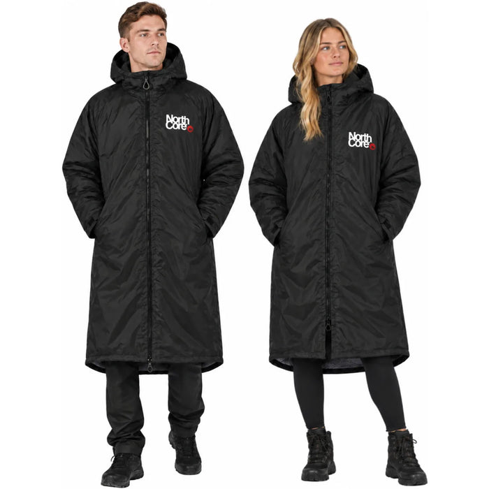 Northcore Beach Basha Pro 4 Season Changing Robe - Black