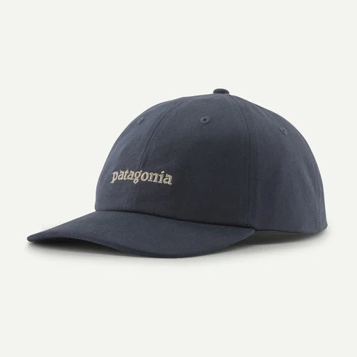 Patagonia Graphic Trad Cap Text Logo: Smolder Blue