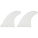 Northcore Nylon Composite Quad Fins Set in White, Futures compatible