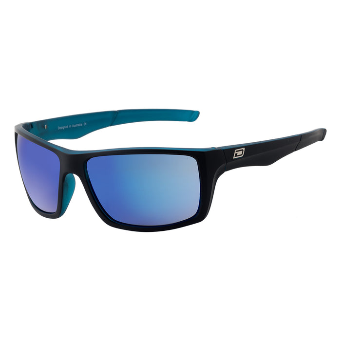 Dirty Dog Primp Satin Black / Blue Crystal Polarised
