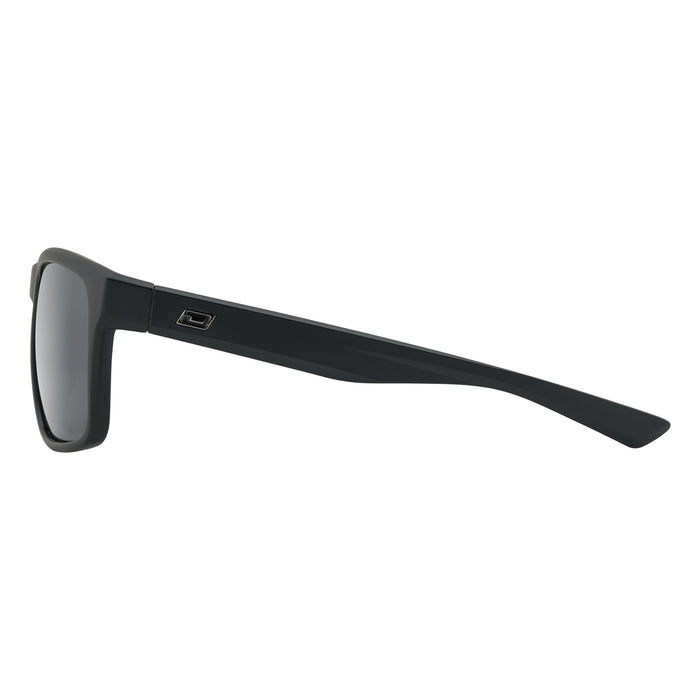 Dirty Dog Hoodlum Sunglass Satin Black/Grey Polarised
