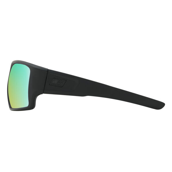 Dirty Dog Chill Green Fusion Polarised Lens - Satin Black Frame