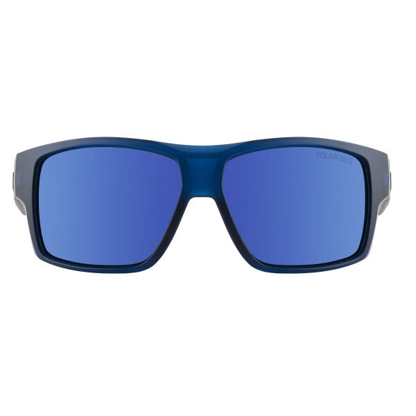 Dirty Dog Daze Sunglass Satin Crystal Blue/Grey/Blue Mirror Polarised