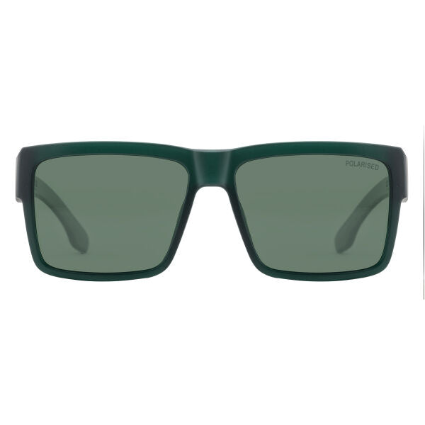 Dirty Dog Punk Sunglass Satin Crystal Dark Green/Green Polarised