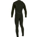 O'Neill Hyperfreak Fire 4/3+mm chest zip men's wetsuit in Ranger, back view