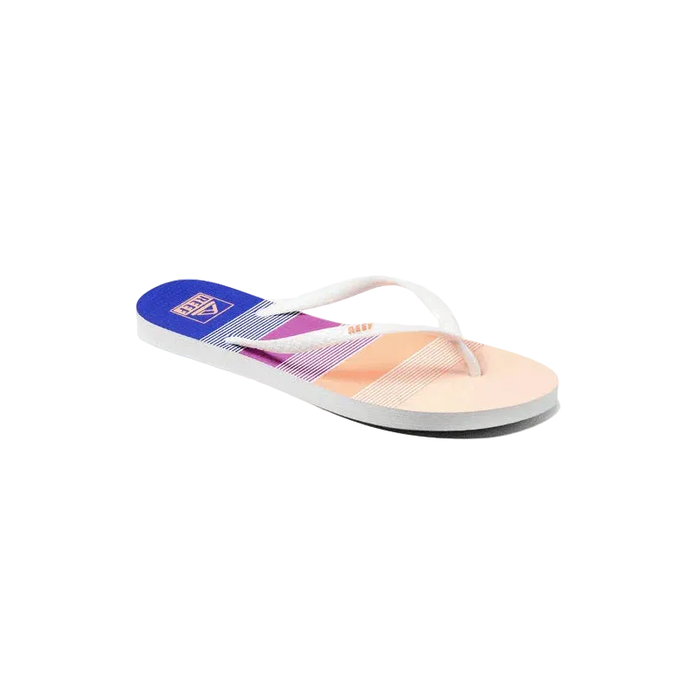 Reef Seaside Prints Ladies Flip Flops Retro Stripes
