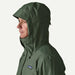 Patagonia Torrentshell 3L adjustable hood shown on model