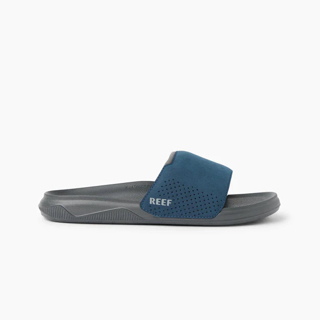 Reef Tailslide Grey Navy Sliders