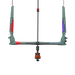 Duotone Click Bar Quad Control 2027 off-green and red, angled product view