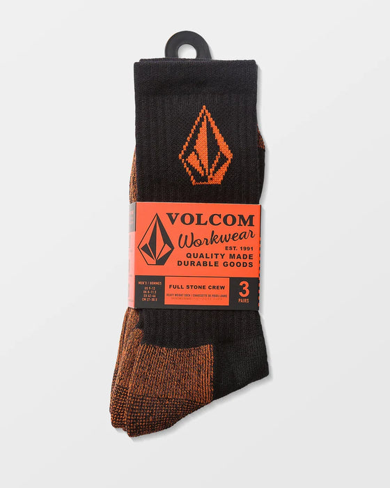 Volcom Workwear Socks (3 pack) - Black