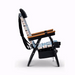 Parkit Eclipse Classic Blue chair in outdoor lifestyle setting