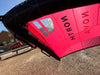 Used North Nova 2023 5.0m wing foil wing displayed upright outside the Board-Worx shop in Whitstable