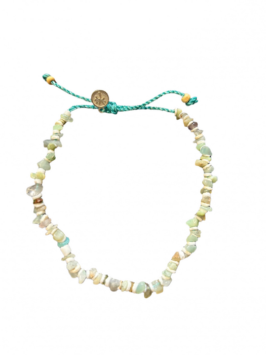 Pineapple Island Ka'ala Beaded Stone Surfer Anklet
