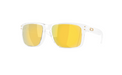 Oakley Holbrook Sunglasses Clear with Prizm 24K Polarized lenses