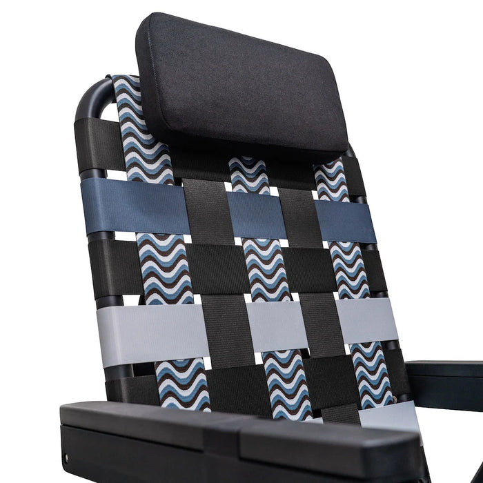 Parkit Eclipse Undertow chair with overlander backpack carry straps and Double Pack feature for hands-free transport
