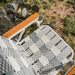 Parkit Voyager Dune Saguaro chair lifestyle outdoor shot showing full chair setup