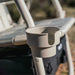 Parkit Voyager Dune Saguaro chair detail showing aerospace-grade aluminium frame and faux teak armrest