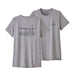 Patagonia Capilene Cool Daily grey graphic t-shirt with mountain print, short sleeves