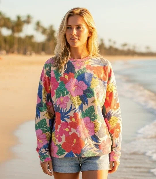 Rip Curl Surf Side Relaxed Crew Multicolour