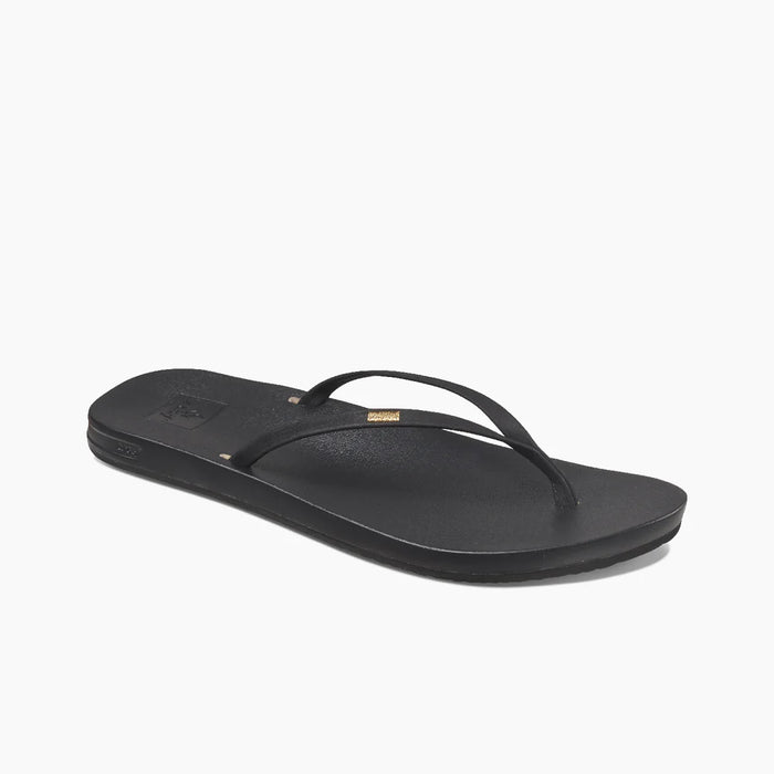 Reef Cushion Bounce Slim Flip Flops Black